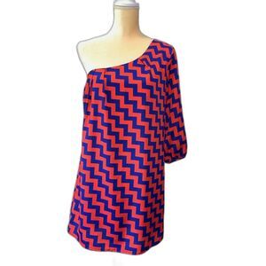 Coco‎ Love single sleeve dress size s/m orange blue